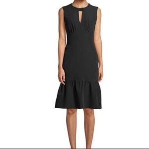 Milly Peyton Italian Cady Ruffled Dress